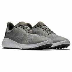 FootJoy Flex Golf Shoes - Heather Grey/Charcoal Mens Medium UK 7 Grey -Golf Shoes Shop Flex Golf Shoes Heather Grey Charcoal 4