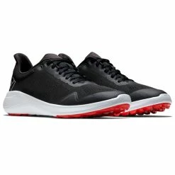 FootJoy FJ Flex 56141 Golf Shoes -Golf Shoes Shop FootJoy FJ Flex Shoes Black White Red 3