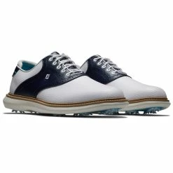 FootJoy FJ Traditions 57899 Golf Shoes -Golf Shoes Shop FootJoy FJ Traditions Shoes White Navy 3