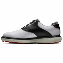 FootJoy FJ Traditions Spikeless 57924 Golf Shoes -Golf Shoes Shop FootJoy FJ Traditions Spikeless Shoes White Black Grey 4