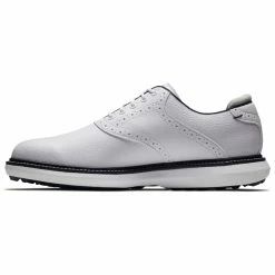 FootJoy FJ Traditions Spikeless 57927 Golf Shoes -Golf Shoes Shop FootJoy FJ Traditions Spikeless Shoes White Navy 4