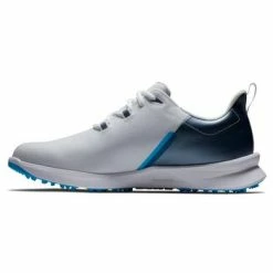 FootJoy Fuel Sport Golf Shoes - White/Navy/Blue Mens Medium UK 7 White -Golf Shoes Shop Fuel Sport Golf Shoes White Navy Blue 2 2