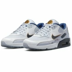 Nike Air Max 90G NRG Golf Shoes -Golf Shoes Shop Nike Golf Air Max 90 G NRG Golf Shoes Pure Platinum Dark Obsidian White 3