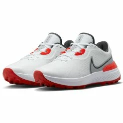 Nike Infinity Pro 2 Golf Shoes -Golf Shoes Shop Nike Golf Infinity Pro 2 Golf Shoes White Black Wolf Grey Picante Red 3