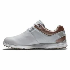 FootJoy Pro SL Women's Golf Shoe Ladies UK 4 Medium White/Rose -Golf Shoes Shop Pro SL Womens Golf Shoe white rose 2 3