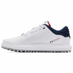 Under Armour UA Draw Sport Spikeless Golf Shoes Mens UK 7.5 Medium White